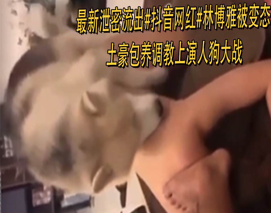 最新泄密流出#抖音网红#林博雅被变态土豪包养调教上演人狗大战 海报
