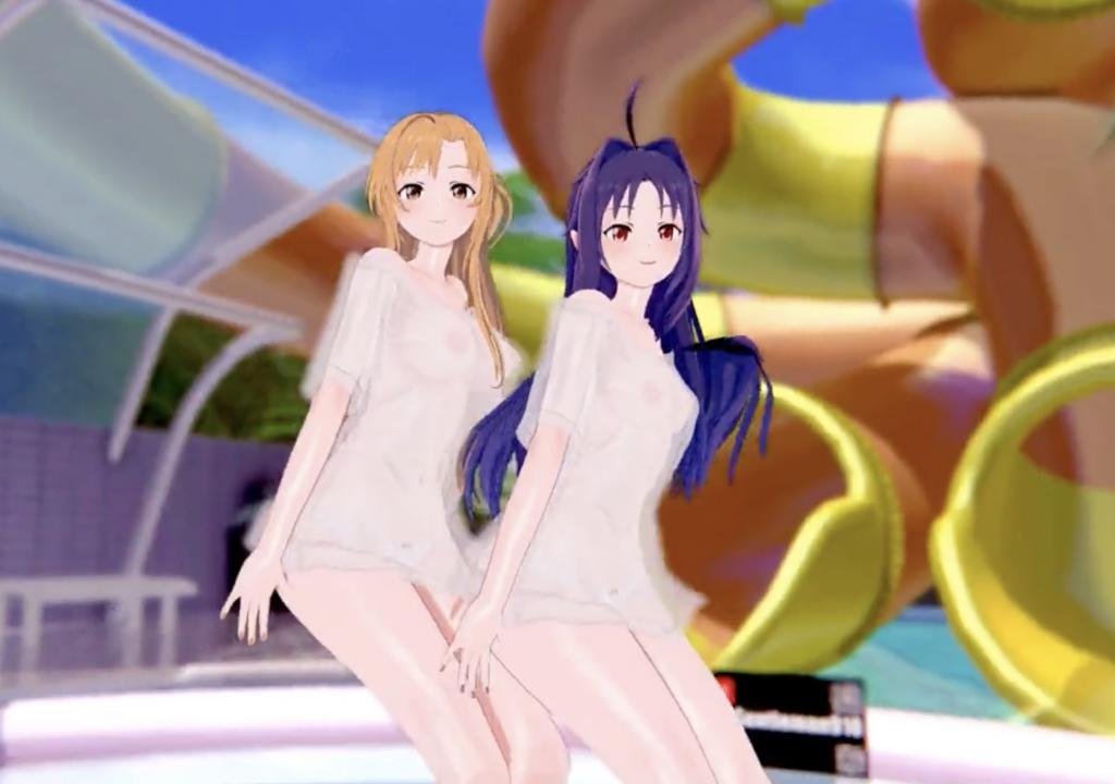【3DMMD】亚丝娜×优纪 双穴磨镜高潮迭起 淫水喷涌娇喘连发 海报